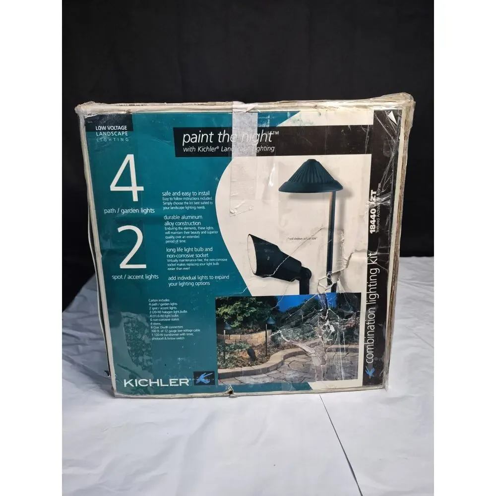 New Kichler Accent LANDSCAPE Lights Arch, Black Durable Aluminum, Low Voltage